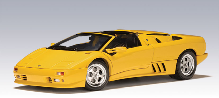 AUTOart Lamborghini Diablo Roadster Yellow 54592 in 143 scale 