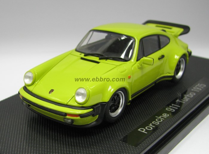 Ebbro 1975 Porsche 911 Turbo Light green 43753 in 143 scale mDiecast