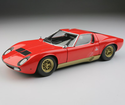 Kyosho: Lamborghini Miura P400 SV - Light Red (08313LR) in ...