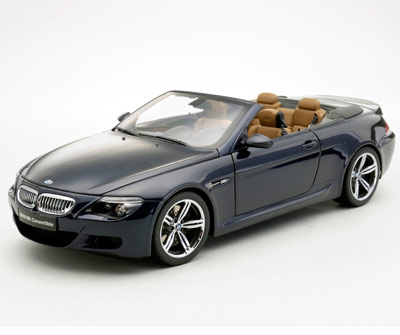 Kyosho: BMW M6 Convertible - Blue (08704BL) in 1:18 scale - mDiecast