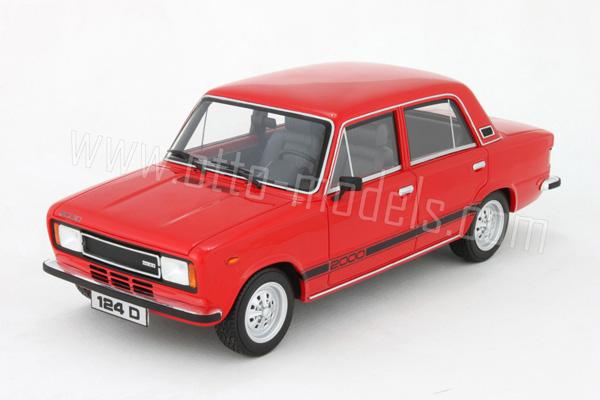 OttO 1979 Seat 124 FL90 2000 Red OT701 in 118 scale mDiecast