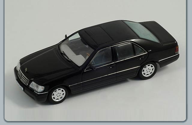 Spark 1994 MercedesBenz S600 W140 Black S1005 in 143 scale 