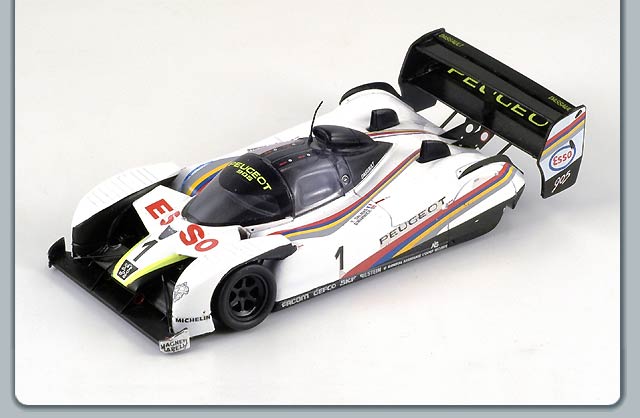 Spark: 1992 Peugeot 905 EVO2 (S1274) in 1:43 scale - mDiecast