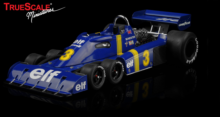 TrueScale Miniatures 1976 Tyrrell P34 3 Jody Scheckter Swedish Grand 