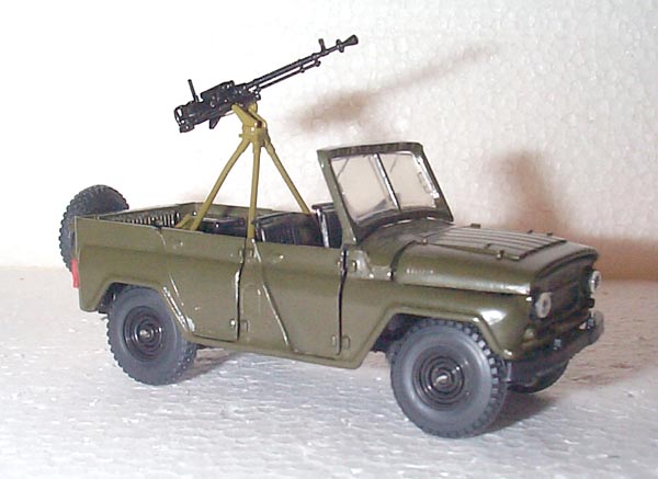 MBK UAZ469 with DShK Machine Gun in 143 scale mDiecast