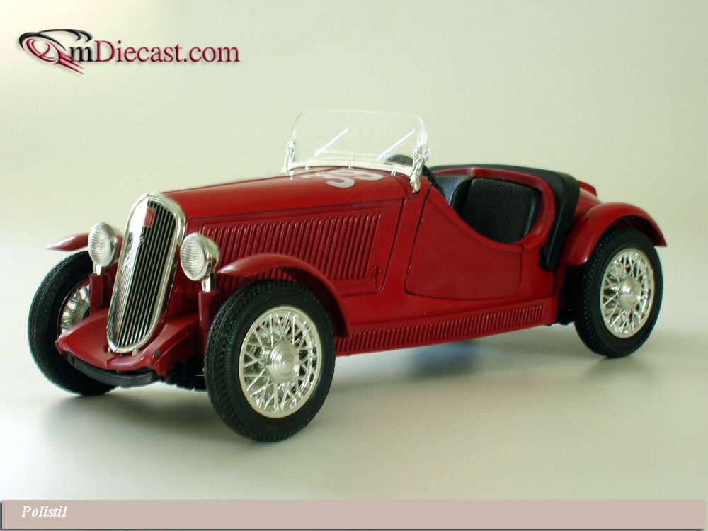 Polistil Fiat Balilla Sport 508 S Coppa D'Oro Red TG13 in 114 scale