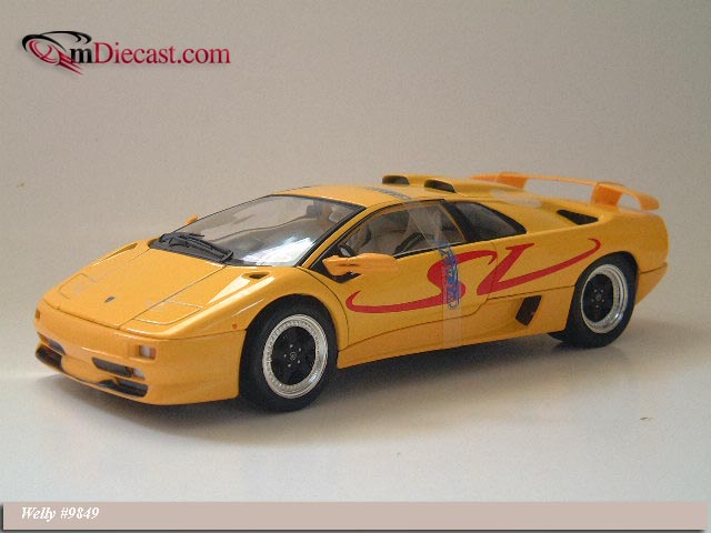 Welly Lamborghini Diablo SV Yellow 9849 in 118 scale mDiecast