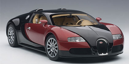 Bugatti EB 16.4 Veyron Production Car #001 - Black / Red Metallic