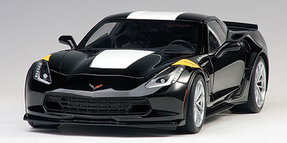 Chevrolet Corvette Grand Sport- Black / White Stripes
