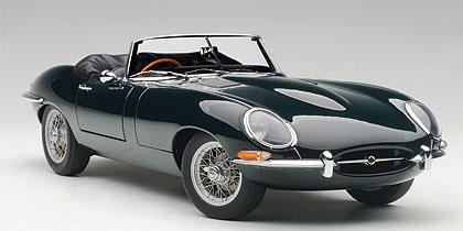 Jaguar E-Type Roadster Series I 3.8 - Green w/ Wire-Spoke Wheels