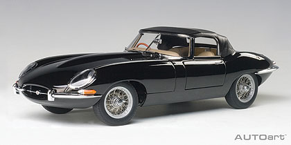 Jaguar E-Type Roadster Series I 3.8 - Black w/ Wire-Spoke Wheels