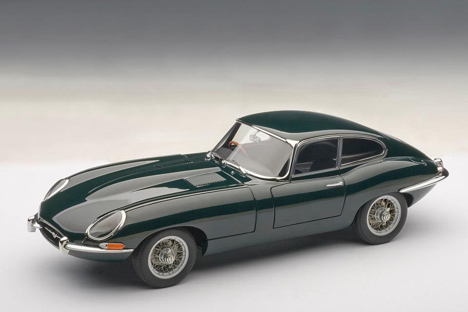 AUTOart: Jaguar E-Type Coupe Series I 3.8 - Green (73612) in 1:18 scale