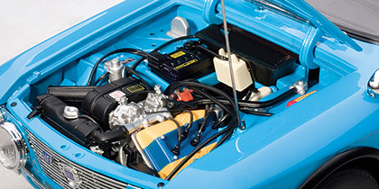 AUTOart: Lancia Fulvia 1.6HF Fanal One - Azzurro/Blue (74702) in 1:18 scale