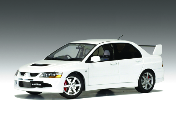 All Car Brands >> AUTOart: Mitsubishi Lancer Evo VIII Street Car - White (77182) in 1:18 scale - mDiecast All Car Brands >> AUTOart: Mitsubishi Lancer Evo VIII Street Car - White (77182) in 1:18 scale - mDiecast