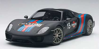 2013 Porsche 918 Spyder Weissach Package - Black / Martini Livery