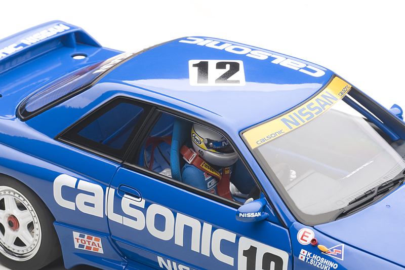 AUTOart: Nissan Skyline GT-R (R32) Group A 1990 Calsonic #12 w/ Driver (89080) in 1:18 scale