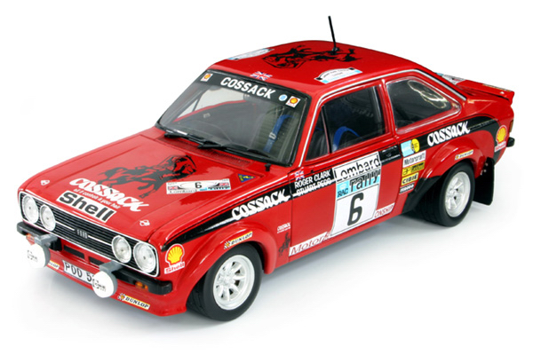 Sun Star: 1976 Ford Escort MKII RS1800 - R.Clark/S.Pegg - Rac Lombard Rally (4436) in 1:18 scale