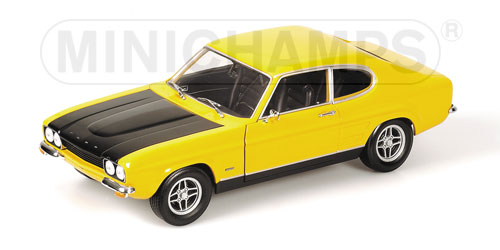 Minichamps: 1970 Ford Capri RS (RHD) - Yellow / Black (150 089070) in 1:18 scale
. Picture provided by Dawid, 2010-03-14 15:52:49