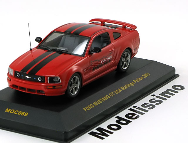 IXO: 2005 Ford Mustang GT USA Stallings Police (MOC069) in 1:43 scale