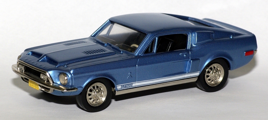 Brooklin: 1968 Shelby Mustang GT500KR - Blue (BRK 24) im 1:43 maßstab