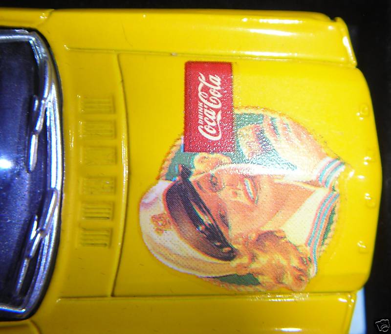 Solido: 1964 Ford Mustang Coca-Cola - Yellow in 1:43 scale
. Picture provided by Natty, 2010-02-24 02:49:02