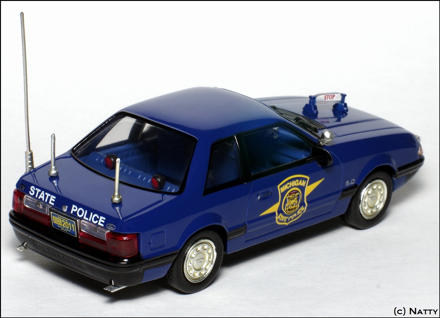 White Rose Collectibles: 1991 Ford Mustang Michigan State Police (DEDF99084WMI) in 1:43scale
. Picture provided by Natty, 2012-02-17 11:17:05