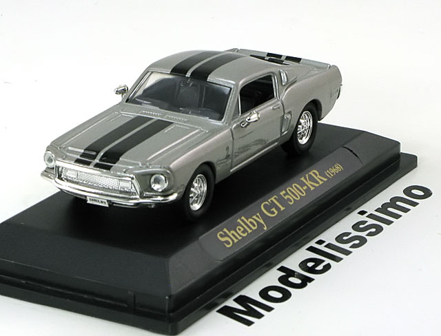 Yat Ming: 1968 Shelby GT 500KR - Grey Metallic/Black (94214) in 1:43scale