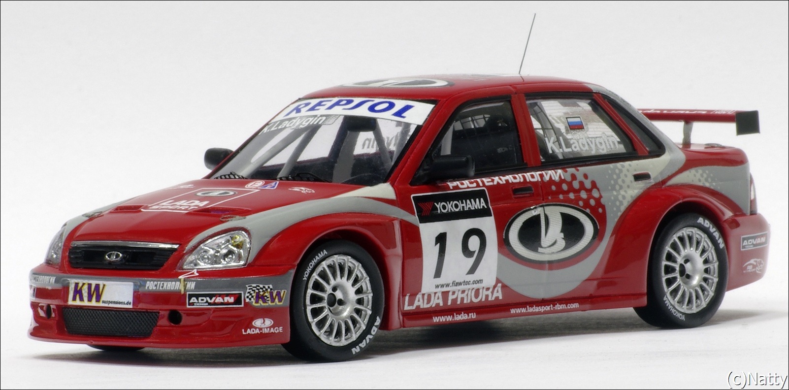 DiP Models: 2009 Lada Priora WTCC - Red (221703) in 1:43 scale