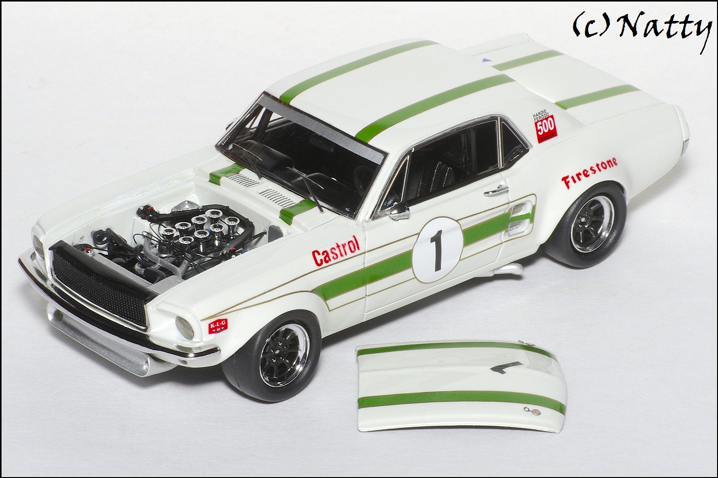 Armco Model Cars: 1967 Ford Mustang GTA Pete Geoghegan - White (APGMGTA) in 1:43 scale
. Picture provided by Natty, 2012-08-09 01:45:06