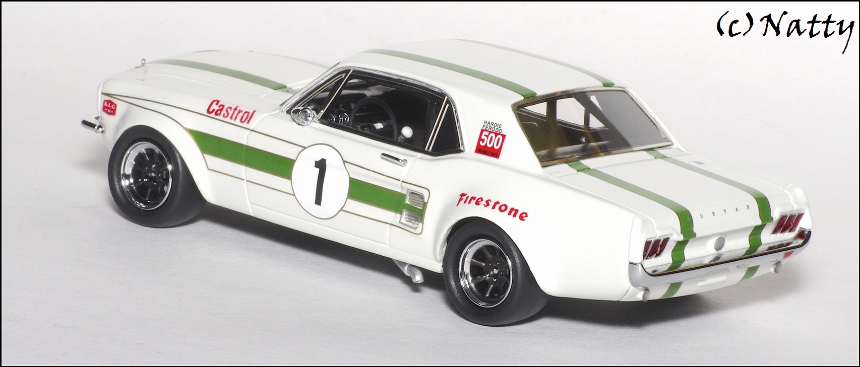 Armco Model Cars: 1967 Ford Mustang GTA Pete Geoghegan - White (APGMGTA) in 1:43 scale
. Picture provided by Natty, 2012-08-09 01:44:13