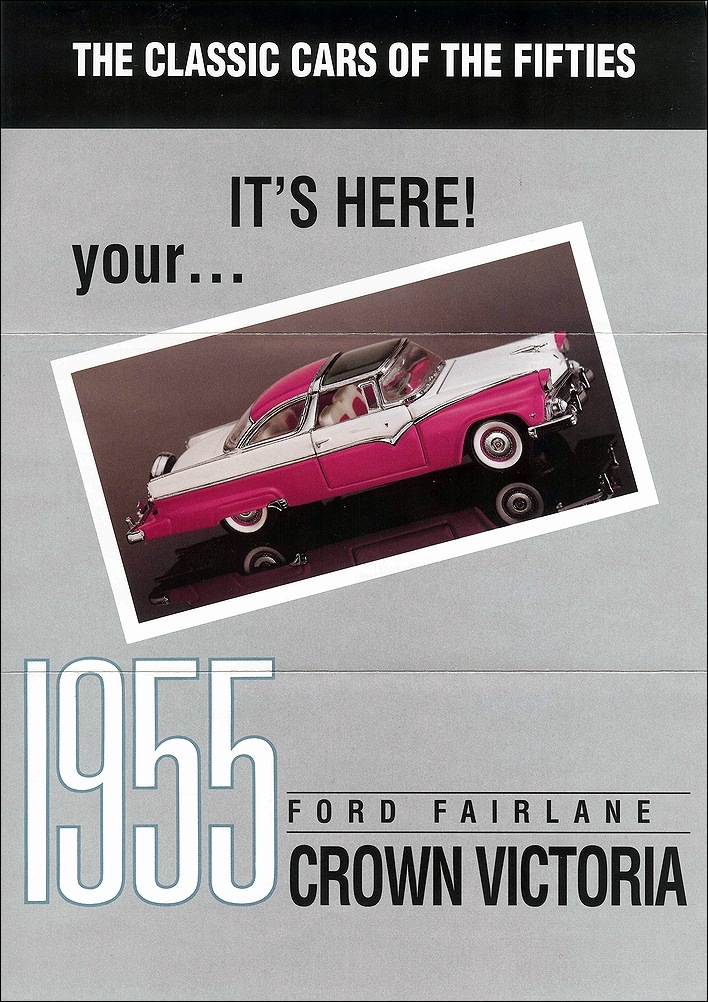 Franklin Mint: 1955 Ford Crown Victoria Pink & White (UK 08) in 1:43 scale
. Picture provided by Natty, 2010-12-06 03:47:20