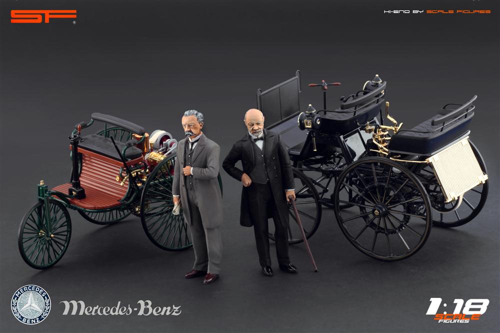 Scale Figures Karl Benz and Gottlieb Daimler Figures