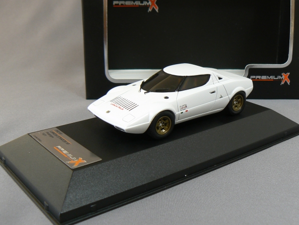 Premium X: 1971 Lancia Stratos Prototype - White (PR0181) in 1:43 scale